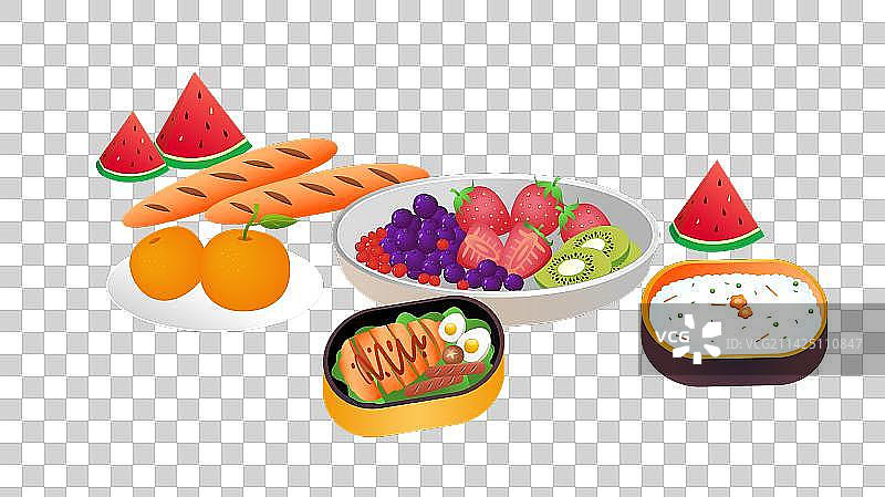 食物插画元素图片素材