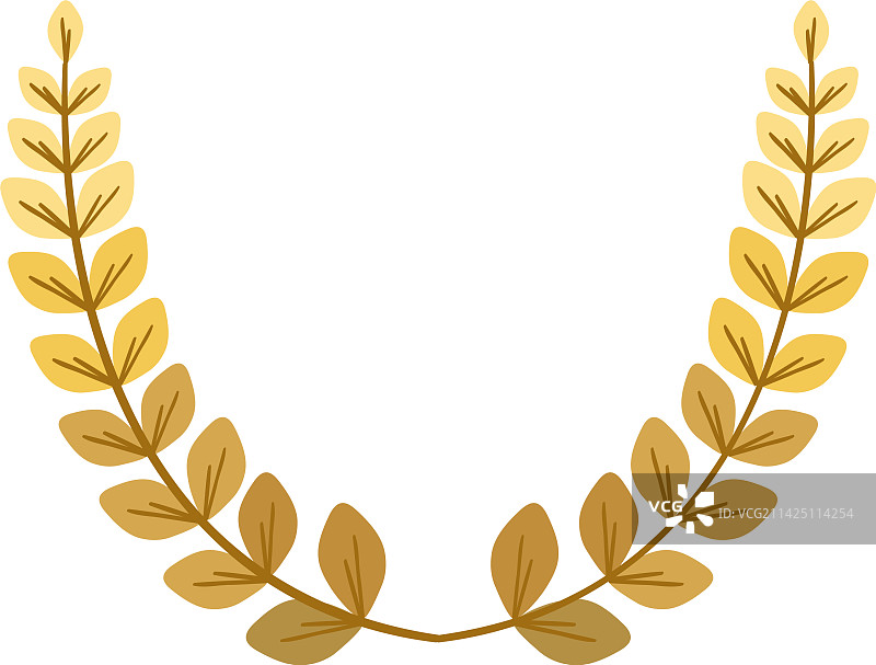 金色花环皇冠边框图片素材