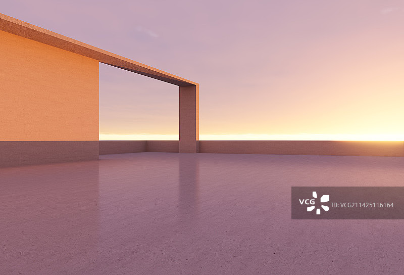 上海户外混凝土平台图片素材