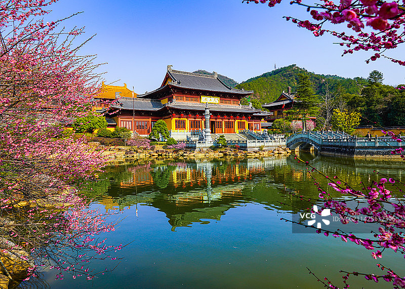 金华山智者寺风光图片素材