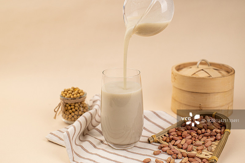 花生豆浆早餐豆浆图片素材