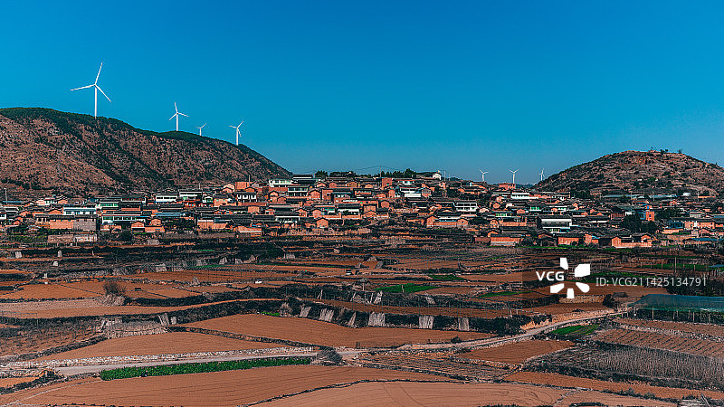 迤沙拉彝族古村落图片素材