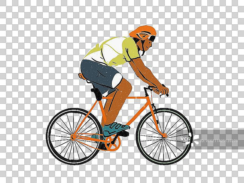 一个正在骑行自驾游的男人户外春游踏青健康生活图片素材