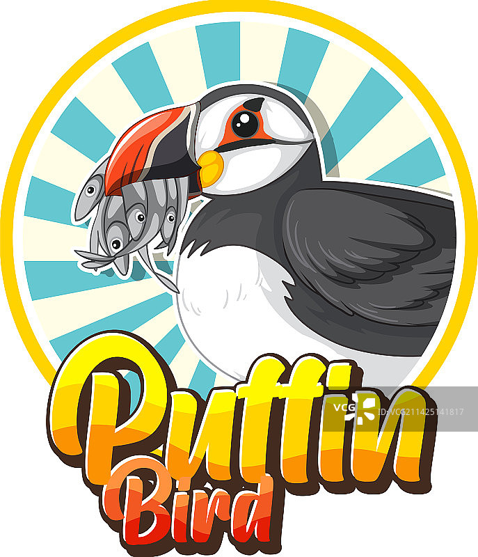 卡通角色海鹦鸟标志图片素材