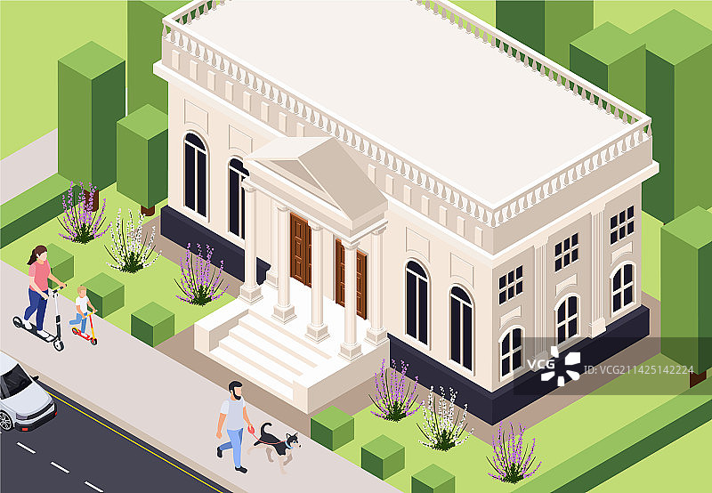 经典建筑构成图片素材