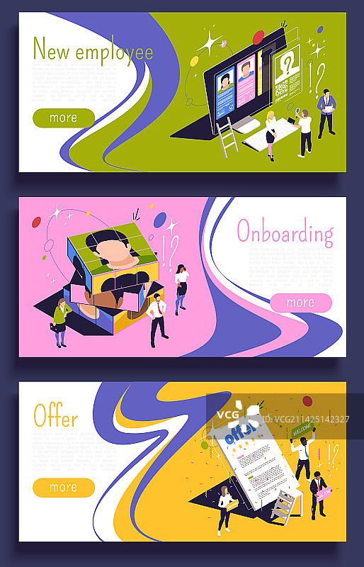 2.5D新用户注册引导页banner图片素材