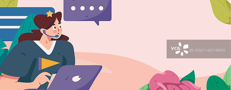 与咨询顾问进行沟通扁平矢量人物概念运营手绘插画图片素材