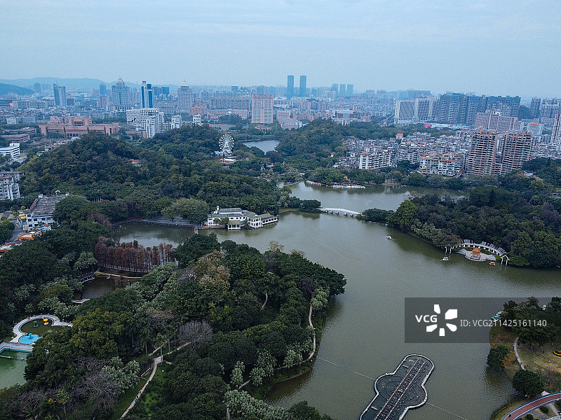 江门 江门体育场 东湖广场 东湖公园 江门体育馆 中远大厦图片素材