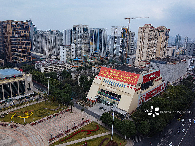 南宁 民族广场 民族大道 自治区博物馆 民族宫 广西科技馆图片素材
