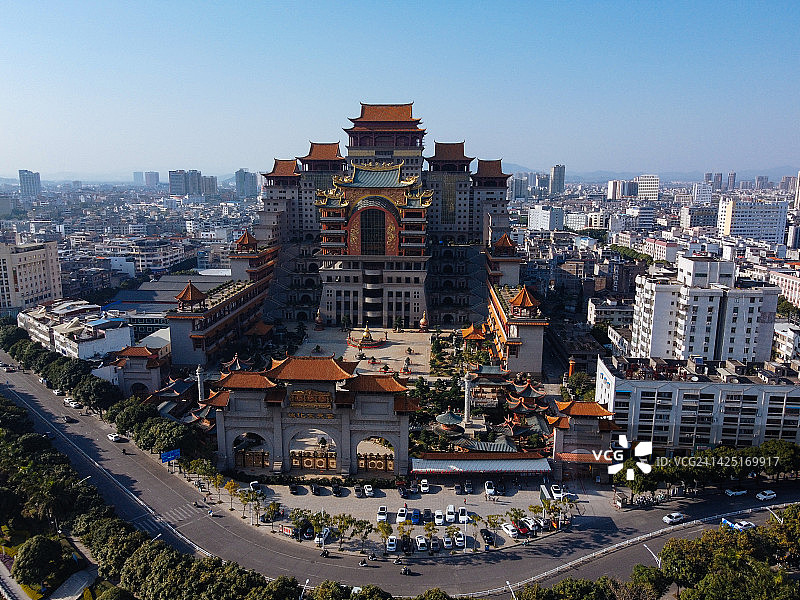 玉林市 云天文化城 江滨路 玉林体育馆 玉林会展中心 江南公园 航拍图片素材