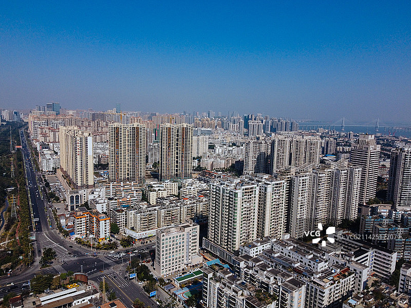 湛江 新海上城市 霞山区 远东广场 绿华路 绿塘河湿地公园图片素材