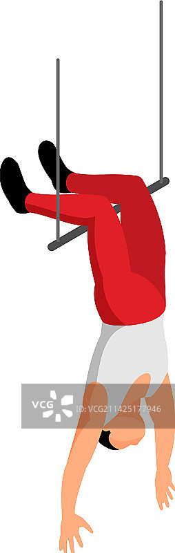 马戏团空中杂技表演构图图片素材