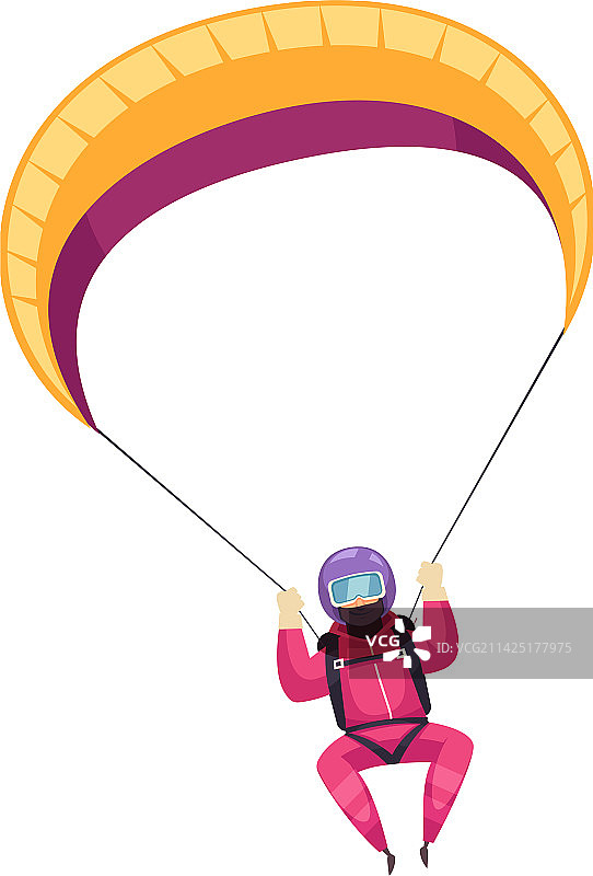 跳伞构图图片素材