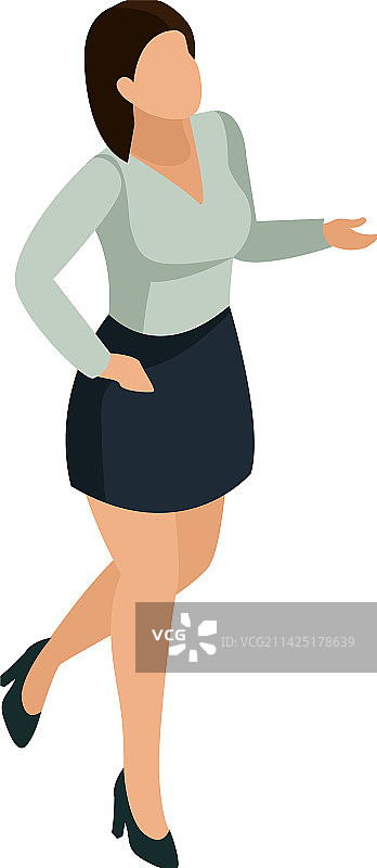 办公室女性步行场景图片素材