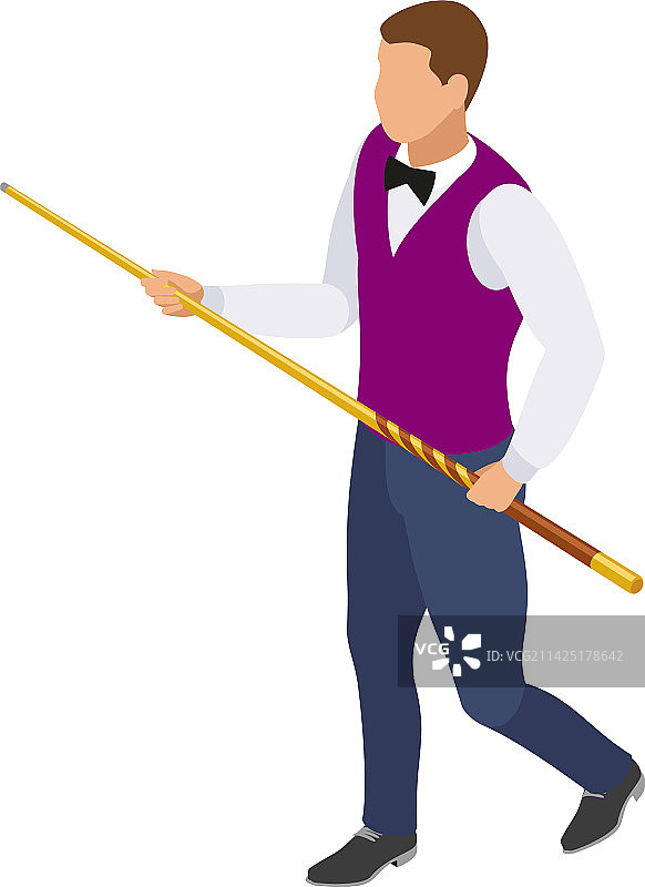 台球选手行走图片素材