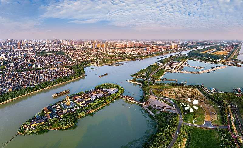 运河过邮城图片素材