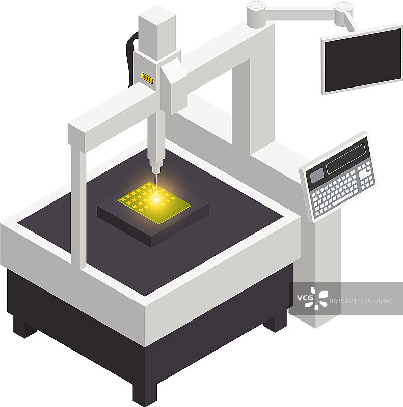 半导体芯片机械结构图片素材