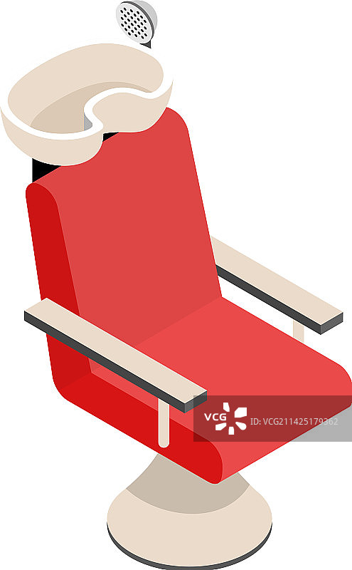 2.5D理发椅组合图片素材