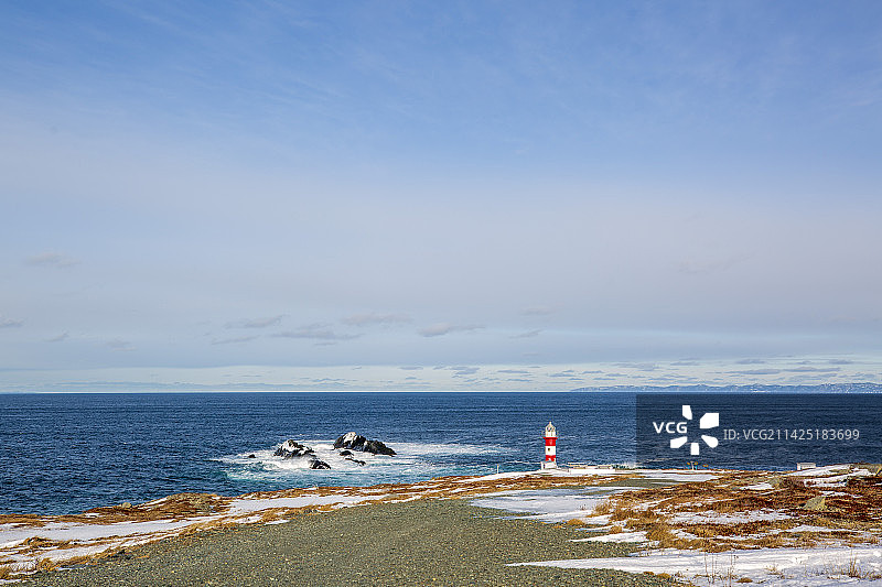 纽芬兰绿点灯塔图片素材