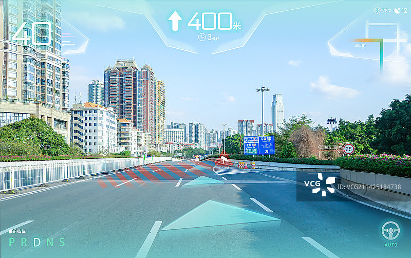 北斗导航卫星网络通信6G自动驾驶无线通讯自动导航目的地车载智能检测科技高精度定位新能源汽车无人驾驶算图片素材