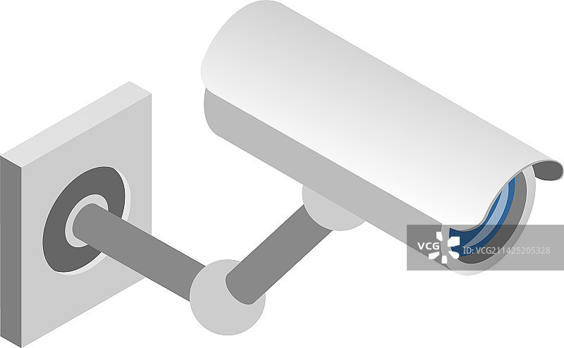 CCTV摄像头2.5D示意图图片素材