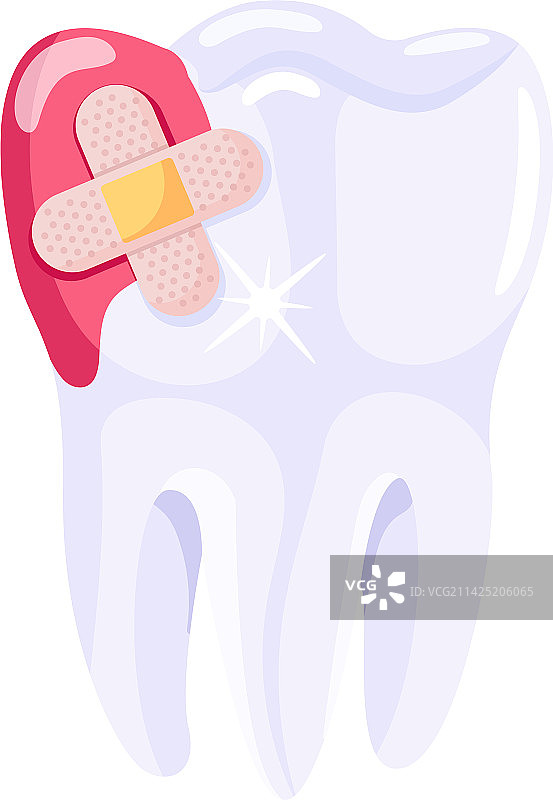 受伤的牙齿图片素材