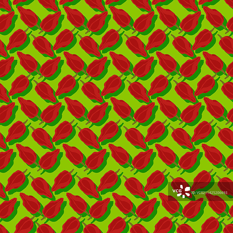 幽灵辣椒扁平风格图案图片素材