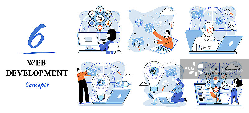 网络开发编码和编程创建图片素材