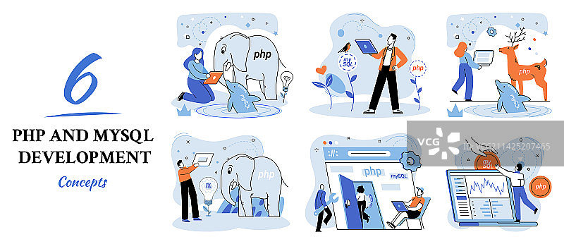 PHP和MySQL网站开发图片素材