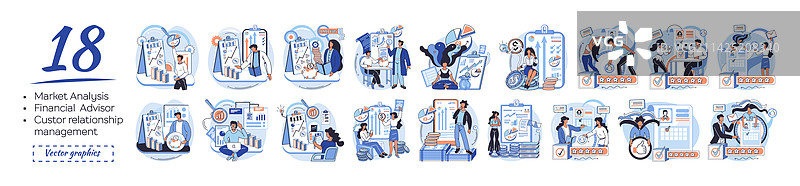 市场统计分析金融隐喻图片素材