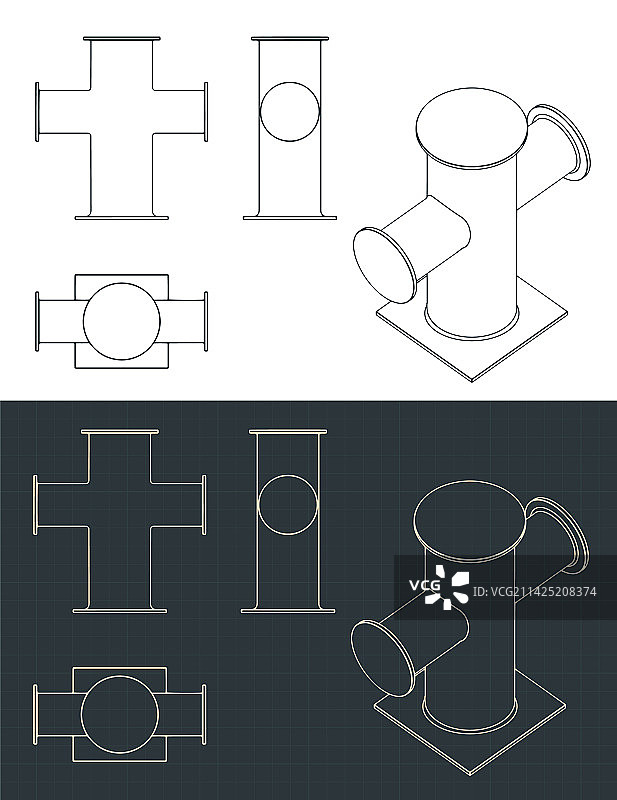 系船柱设计图图片素材