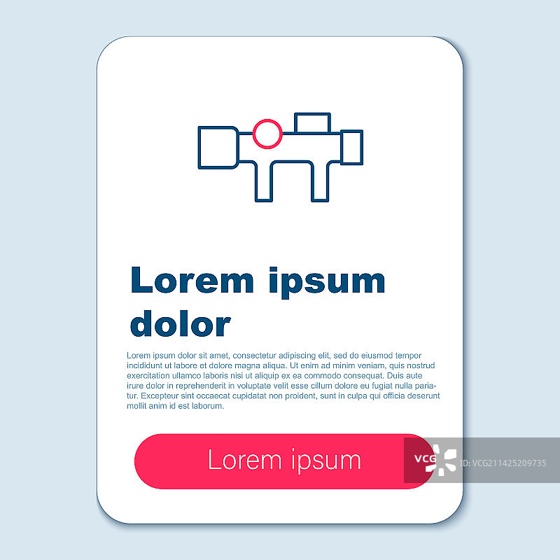 灰色背景上的狙击步枪瞄准镜线条图标图片素材