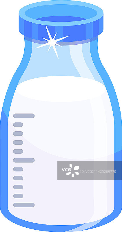 牛奶玻璃瓶图片素材