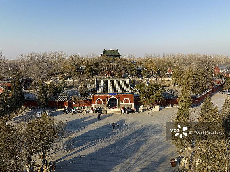 新乐市伏羲台航拍图片图片素材