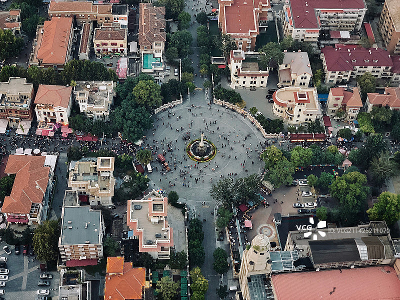 俯瞰天津市意大利风情旅游区图片素材