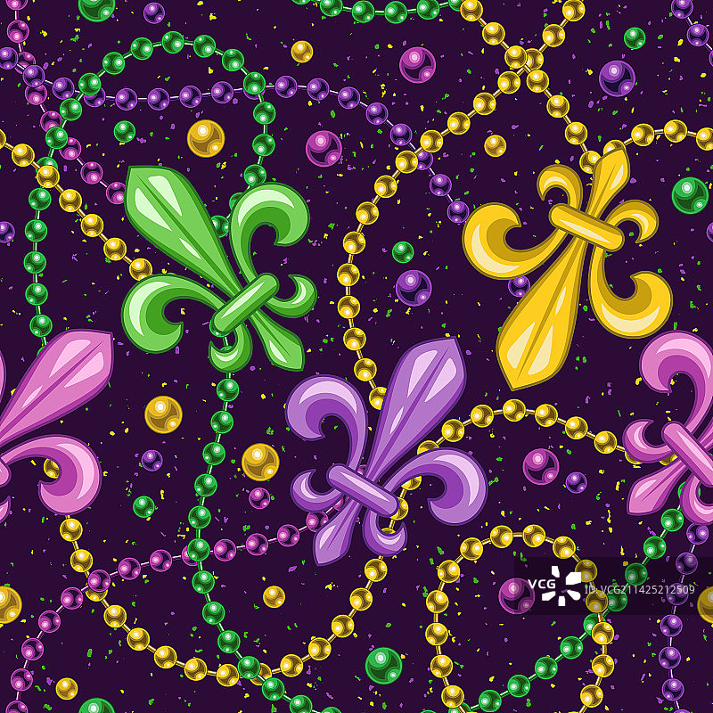 鸢尾花饰符号无缝图案图片素材