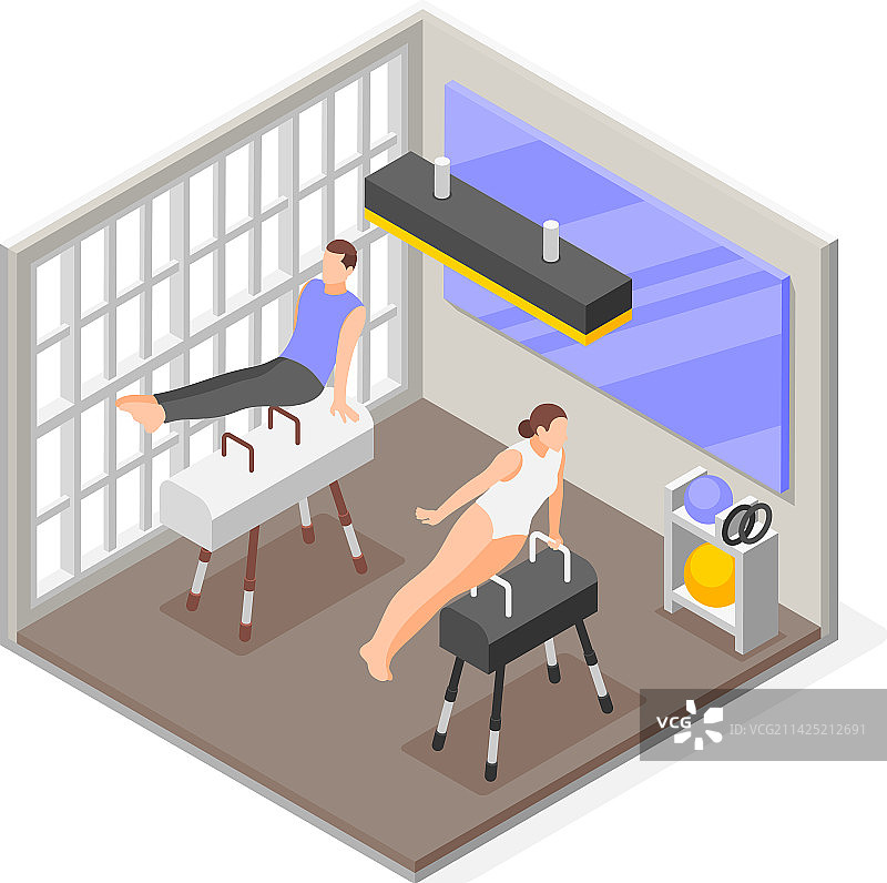 体操等距结构图片素材