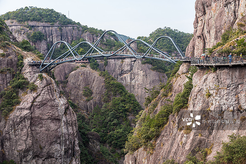 中国浙江台州神仙居卧龙桥风光图片素材