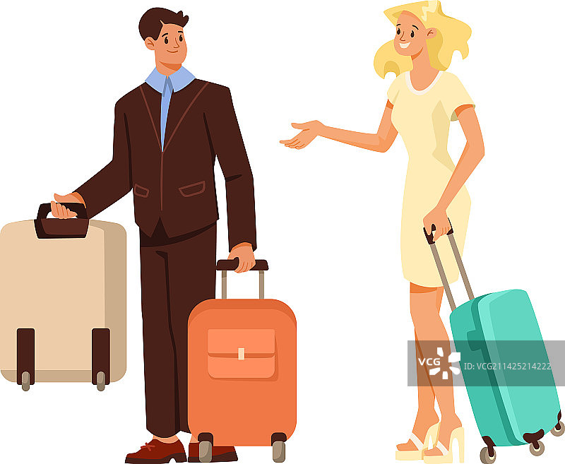 微笑的行李员搬运行李图片素材