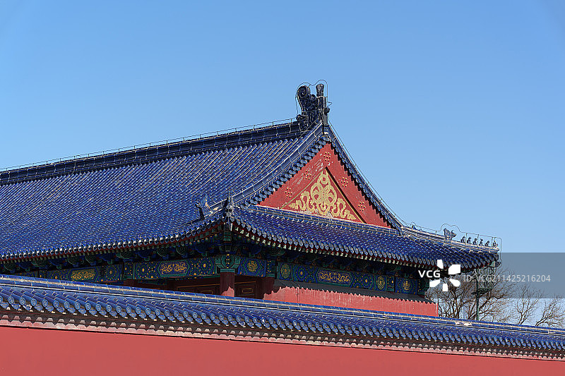 北京天坛，古典皇家建筑图片素材