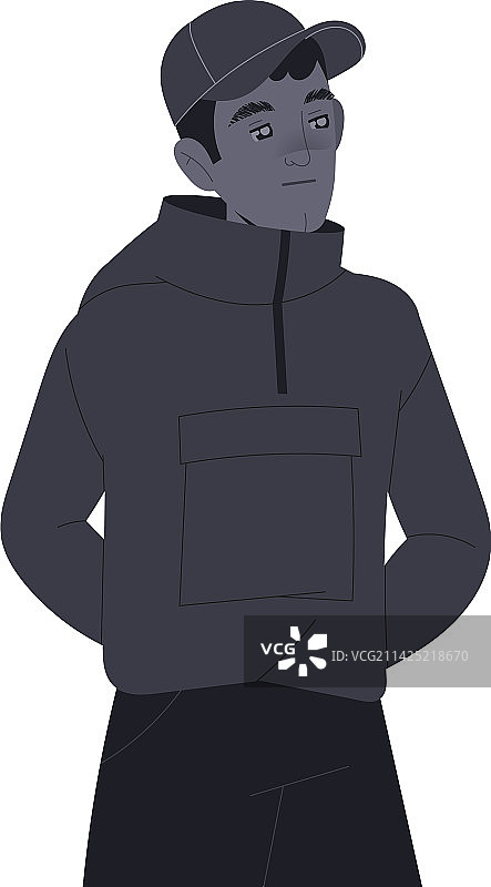 孤独男人角色情感图片素材