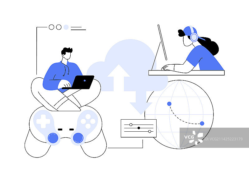 云游戏抽象概念图片素材