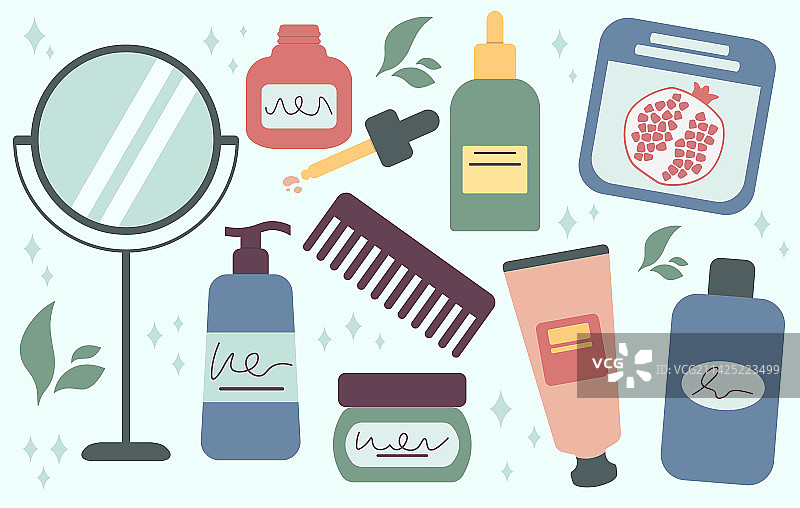 日常护肤美妆产品大合集图片素材