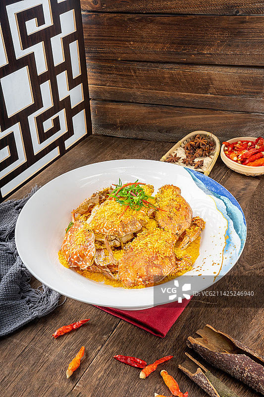 避风塘炒蟹图片素材