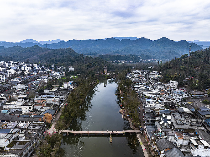成都邛崃夹关古镇图片素材