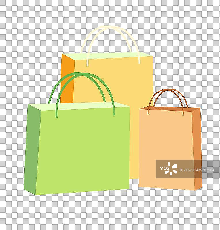 促销插图购物袋元素图片素材