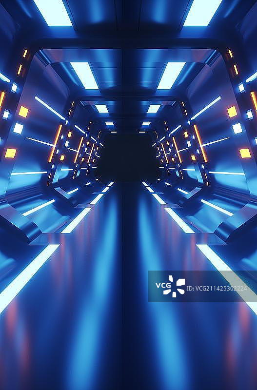 酷炫光科技空间场景图片素材