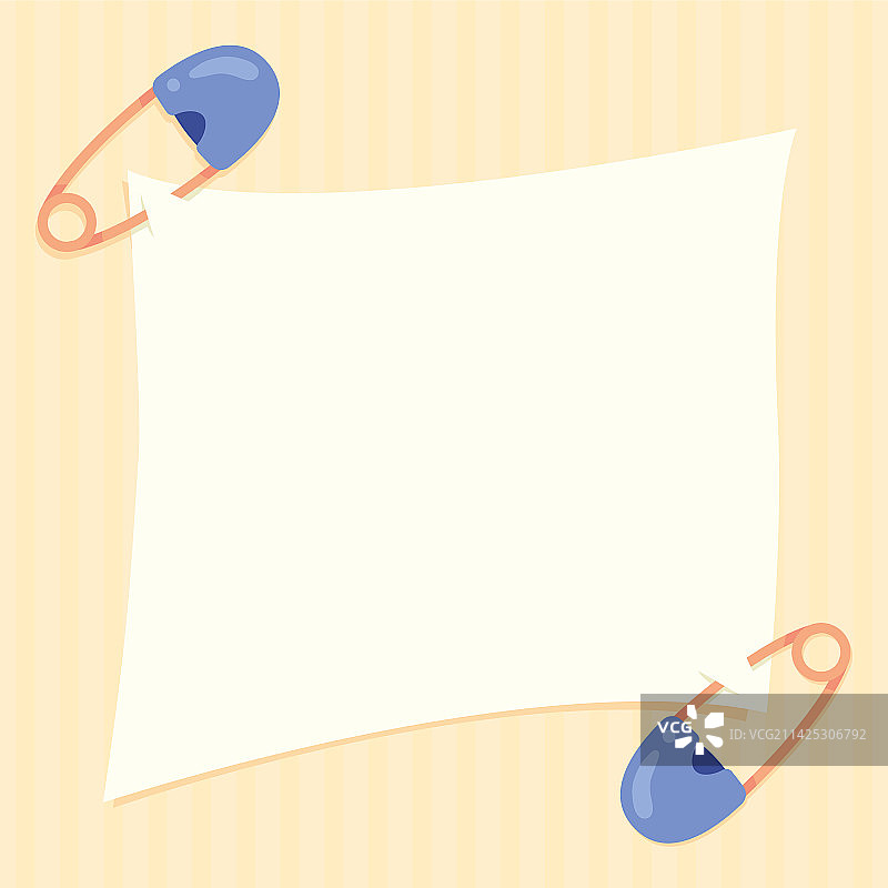 蓝色婴儿晾衣夹相框图片素材