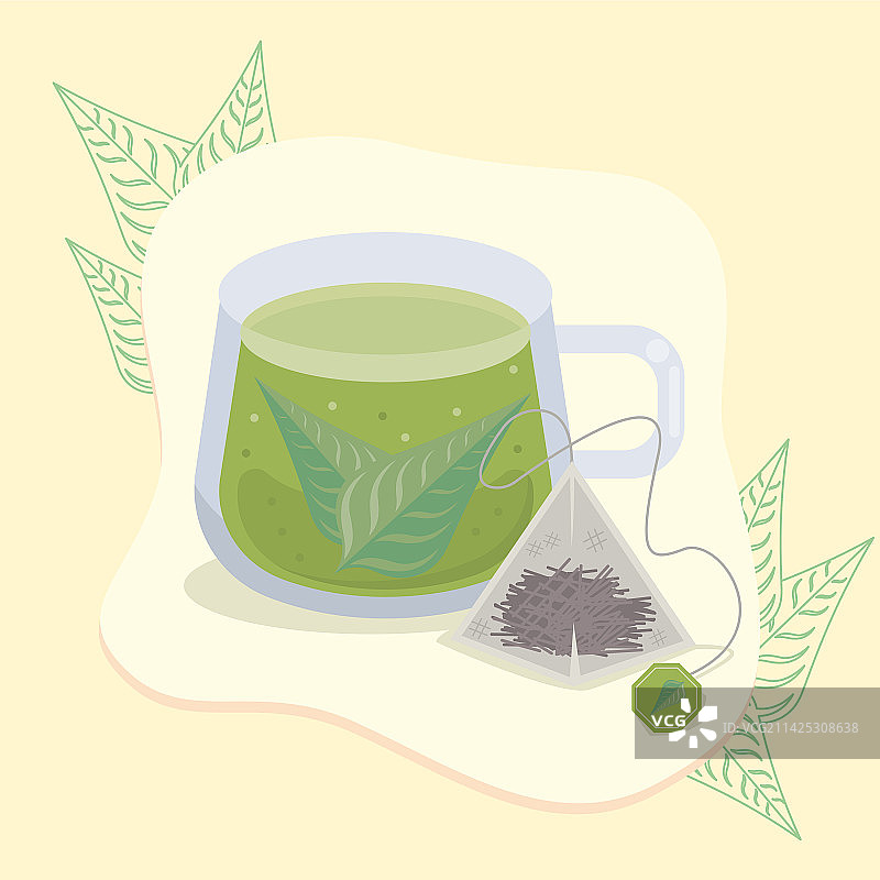 茶杯和茶包图片素材