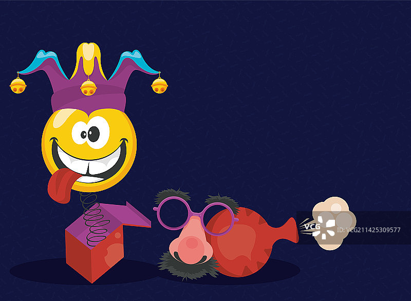 惊喜盒子和愚人节图标图片素材